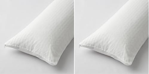 Degrees Home - Protector Almohada - Funda Almohada con Cremallera - Transpirable - Poliester - Almohada de 75 (Paquete de 2)