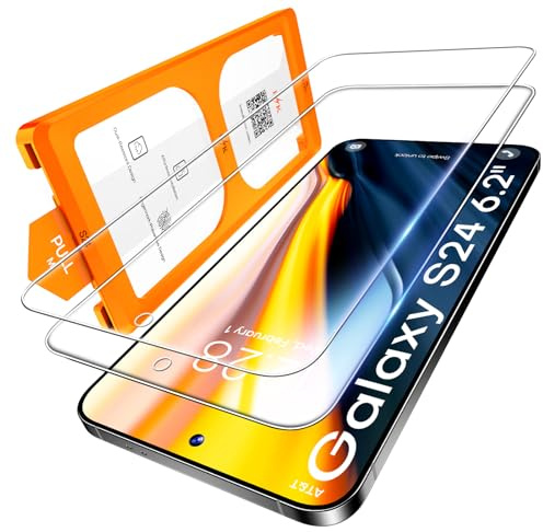 LϟK 2 Pack Protector de Pantalla para Samsung Galaxy S24 FE,Cristal Vidrio Templado Premium for Samsung S24 FE [Dureza 9H] [Anti-Arañazos] [Sin Burbujas] [Kit Fácil de Instalar] [Doble Protección]