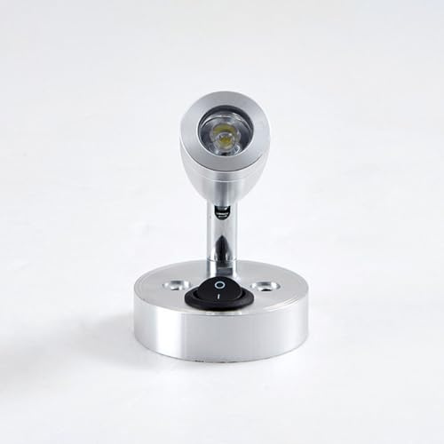 TOPBATHY Lampe De Lecture Murale Led 3W Lumière Polyvalente Applique Intérieure 6X6X9.6Cm Pour Lecture Chambre Salon Avec Spot Réglable