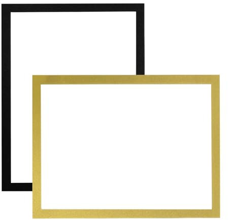 Magnetischer Schilderhalter, Pictrue-Display-Rahmen, magnetischer Bilderrahmen, 2 Front-Öffnung, Diamant-Kunst-Bilderrahmen, selbstklebender Dokumentenhalter für Wand, Tür, Fenster, 297 x 420 mm, 1
