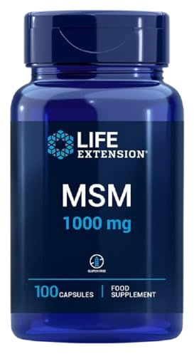 Life Extension - MSM 1000 mg | Unterstützung für gesunde Gelenke und Haut - 100 Kapseln