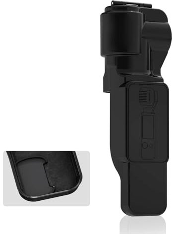 BRDRC Pocket 3 Schutzhülle, Gimbal Objektivdeckel Displayschutzfolie für DJI Osmo Pocket 3 Creator Combo Zubehör (Schwarz)