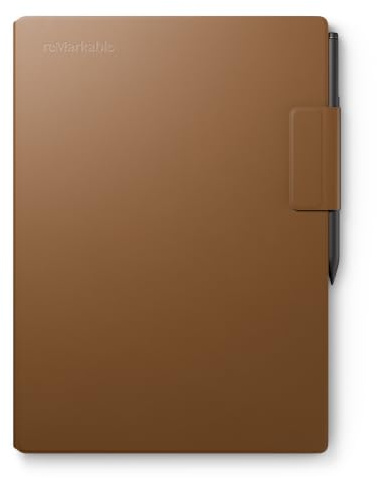 reMarkable Book Folio | Housse en Cuir pour Paper Pro | Marron