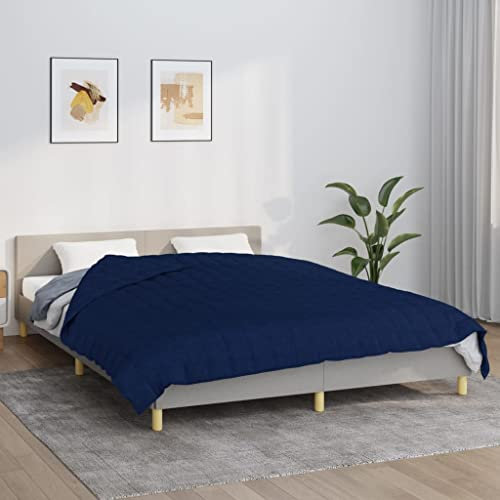 Lauuoeriau Bettwäsche & Bettwäsche, Bettwäsche, Decken, Gewichtsdecke, Blau, 200 x 200 cm, 9 kg Stoff