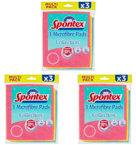 Spontex Multipads de Microfibra 3 Unidades (Paquete de 3)