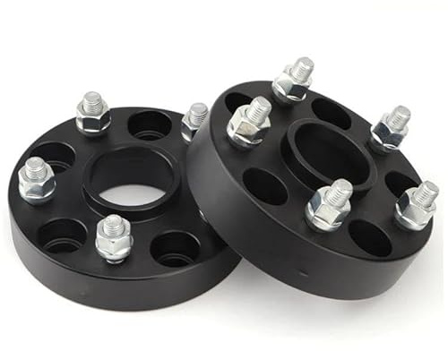 Spurverbreiterung Aluminium 2 Stück 25/30/35/40/50/60 Aluminiumlegierung geschmiedete Spurverbreiterung PCD 5x139,7 CB 78,1 M14x1,5 für Dodge für Ram 1500 Spurverbreiterung Spurplatten(2PCS 30mm Black