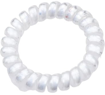 MZSKLW Telefonkabel-Haarband 5Pcs Farbe Leucht Telefon Linie Haar Ring Gummiband Weiche for Frauen Pferdeschwanz Zubehör Headwear Weibliche Scrunchie FüR Frauen Und MäDchen(White)