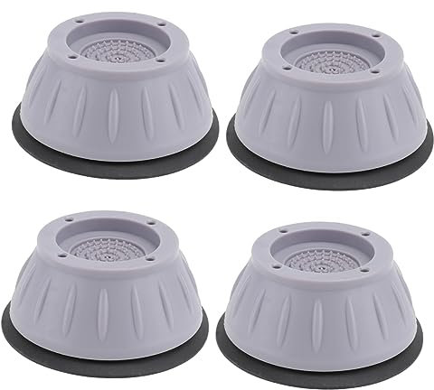 HOMSFOU 4piezas Almohadillas Antivibración para Lavadora Protectores De Suelo De Goma Resistentes y Antideslizantes Reducen Ruido y Protegen Su Lavadora Fáciles De Instalar