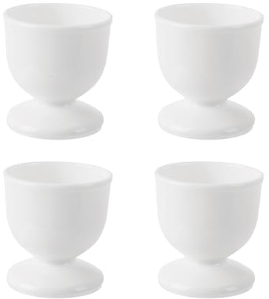 4 hueveras, hueveras de plástico, soportes ligeros para huevos hervidos, juego de soportes para hueveras blancas, juego profesional de hueveras, soporte individual para huevos de cocina, herramientas