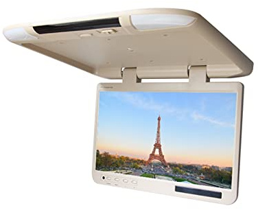 Pantalla IPS de 1920x1080, Monitor de montaje abatible hacia abajo for techo de coche de 22 pulgadas, reproductor de vídeo MP5 for techo de autobús, TV, salida FM USB ,Potente Rendimiento De Reproducc