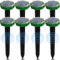 Gzaodao Ahuyentador de Topos Solar 8 Piezas, Anti Topos según la Norma IP65 y Aptos para su Uso en Exteriores para ahuyentar Topos