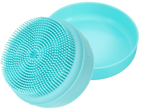 PartyKindom 2 Pezzi Spazzola Doccia in Silicone con Portasapone e Cordino per Massaggio Corpo e Esfoliazione Morbida e Antiscivolo Adatta Adulti e Pulizia Profonda e Stimolazione Circolatoria