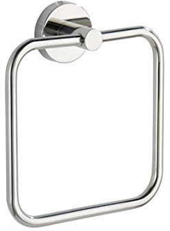 WENKO Handtuchring Bosio glänzend Edelstahl Handtuchhalter Glänzend