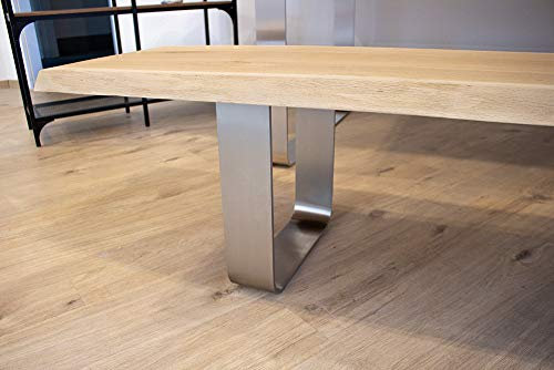 KTC Tec Bankgestell Edelstahl TGF 100x10-400/380 Bankuntergestell Bankkufen Kufengestell Sitzbank Bank (1 Paar)
