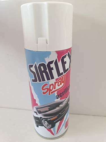 SIRFLEX Spray Acrilico RAL 9010 Bianco Opaco 400 ml per RITOCCHI CARROZZERIA Auto E Moto