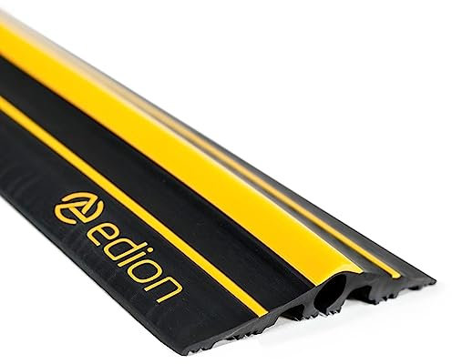 Edion EV Cable Protector 1.5m – Attaches to EV Charging Cable to Prevent Trip Hazards & Protect Cable – Tough EV Cable Pavement Cover for EV Charger – Low Profile, Stays Flat, Outdoor Use