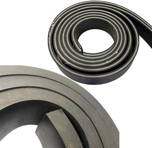 Universelle Schneeräumleiste Schürfleiste bis 5 Meter Länge wählbar – Stärken 15mm oder 20mm - mit oder ohne Gewebeeinlage verstärkt (17. LxB: 2,5m x 100mm (10cm), Stärke: 20mm mit Gewebeeinlagen)