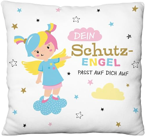 Plüschkissen Motiv Engel