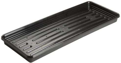Pluto Packaging Large Black Multi Use Black Grow Bag Trays