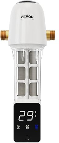 VEVOR Filtro Giratorio, Filtro de Sedimento de 40 Micrones para Agua de Pozo de Alto Flujo, para Sistemas de Filtración de Agua de Toda la Casa, Filtro de Sedimentos de Agua de Pozo 172 x 219 x 397 mm