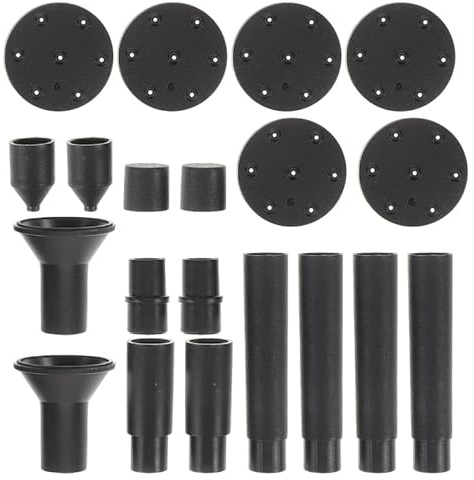 ibasenice 20-Piece Solar Fountain Nozzle Replacement Kit | Pump Connector, Interchangeable Spray Heads for Fowl Bath, Garden Pond and Outdoor Water Feature, Pump Not Included