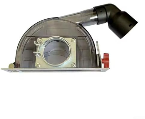 Schneidstaubabdeckung für Winkelschleifer, einstellbare 0-30 mm Tiefe, 95% Staubfang, kompatibel mit 10,2 cm und 12,7 cm Schleifmaschinen, Kunststoffkonstruktion