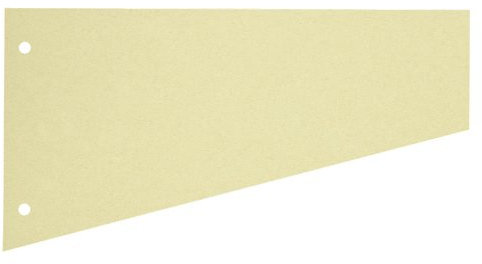 herlitz Trennstreifen Trapez, A4, Karton, Beige, 100 Stück – Registerstreifen zum Abheften & Organisieren
