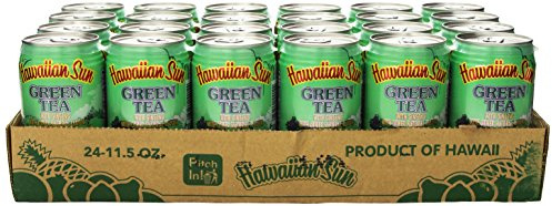 Hawaiian Sun Green Tea with Ginseng, 11.5-Ounce (Pack of 24)
