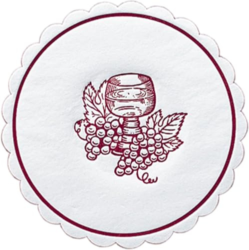 Duni Untersetzer 8lagig Tissue Uni Traube bordeaux, ø 10,5 cm, 250 Stück