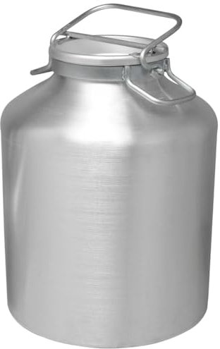 PARDINI Bidon à Huile/Lait, Aluminium, Argent, 25 litres