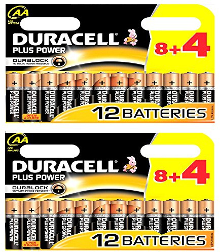 Duracell Plus AA, LR6 MN1500-24 Piles