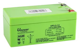 Master U-Power AGM 3,3 Ah blybatteri 12 V (UP)
