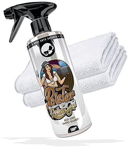 Nuke Guys - Kit de nettoyage du cuir et des tissus d’ameublement - 500 ml - Avec 2 chiffons en microfibre - Idéal pour sièges de voiture, coussins, cuir, tapis, sièges en tissu