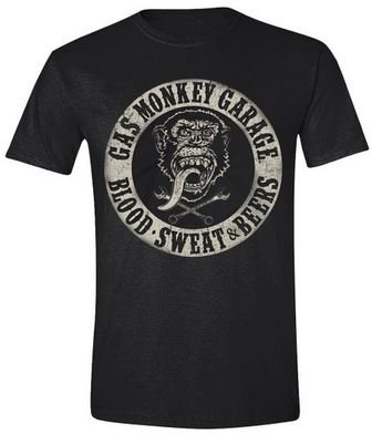 Gas Monkey Garage - Blood Sweat and Beers Herren T-Shirt - Schwarz