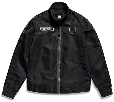 G-STAR RAW Herr Harrington jacka, svart (dk Black C143-6484), L, Svart (Dk Black C143-6484), L