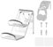 GEEKRIA Acrylic Dual Gamepad Controller & Headphone Stand Holder, Wall Mount Gaming Headphone Hanger Hook for PS4 PS5 Xbox ONE Xbox Elite2 Game Controller Pulse 3D Headset