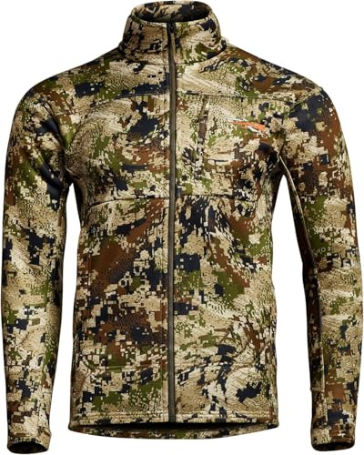 SITKA Traverse Jacket - Heavyweight Breathable Fleece Hunting Mens Camo Jacket, Optifade Subalpine, Large
