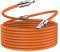 WLGQ USB C to USB C PD100W Hautfreundliches flüssiges Silikon Material Schnellladekabel USB Typ C Interface Gerät Universal Ladekabel (Orange 3m)