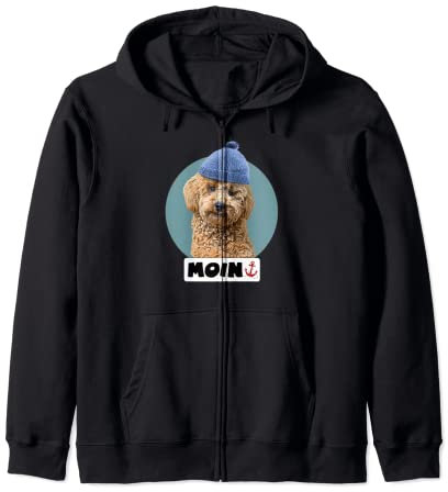 Moin Spruch Motiv Pudel-mütze Design Norden Norddeutsch-land Kapuzenjacke