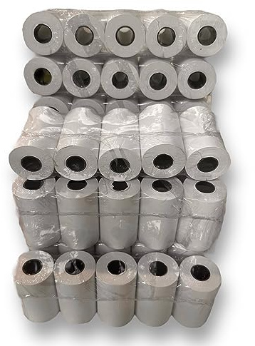50 EC Thermorollen unbedruckt 57mm x 9m x 12mm Rollendurchmesser 30mm