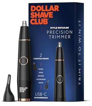Dollar Shave Club | Style Detailer Precision Trimmer | Trimmer for Nose, Ears, Brows and Sideburns