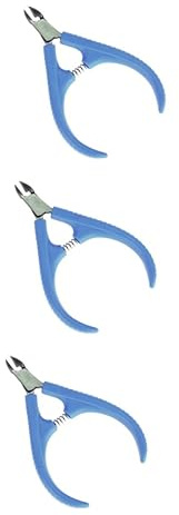 FRCOLOR 3pezzi Tagliaunghie Acciaio Inossidabile Con Molla Doppia Ganascia Per Manicure e Pedicure Strumento Per Tagliare Cuticole e Unghie Incarnite Colore Casual