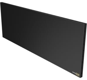 SCHMIDBAUER® Infrarotheizung Hybrid 550 Watt Schwarz Tafel bemalbar - integr. Thermostat/Standfuß - Infrarottechnik mit Raumluft-Konvektion - Elektroheizung - Direktheizung