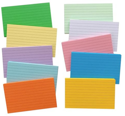 Operitacx Eintrittskarten 500 Blatt Kleine Leere Mitteilungs-notiz-visitenkarten Mini-grußkarte Ortsname Wortschatz Wortkarten Graffiti Scrapbooking Diy-geschenkanhänger Etikett Vokabelkarten Box