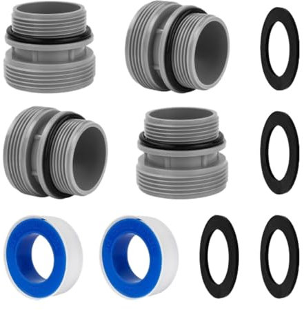 Sharplace 1,25 Zoll auf 1,5 Zoll Filterschlauch-Umrüstsatz, Ersatzteil, zum Anschließen von 40-mm-Schläuchen an Filteranschlüsse, Schwimmbad-Rohradapter, c