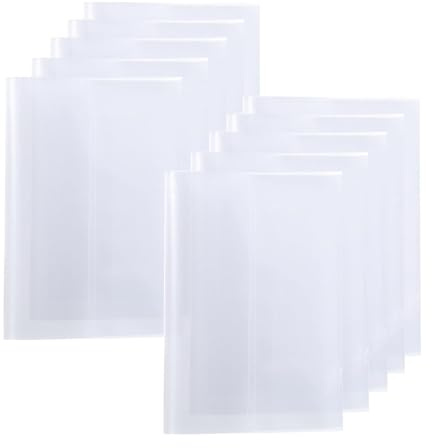 10 Stück Notebook Cover DIN A5 Klar Buch Cover Protector Buch Kunststoff Cover für Arbeit Schulbücher