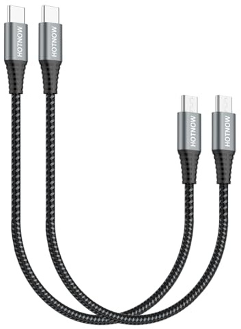 USB C auf Micro USB Kabel 0.3m 2 Stücke, USB Typ C auf Micro USB Kabel