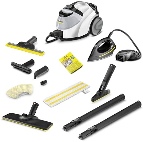 Kärcher Dampfreiniger SC 5 EasyFix Iron Select Bath Edition, Dampfdruck: max. 4,2 bar, Aufheizzeit: 180 s, Leistung: 2.250 W, Flächenleistung: 150 m², Tank: 1,5 l