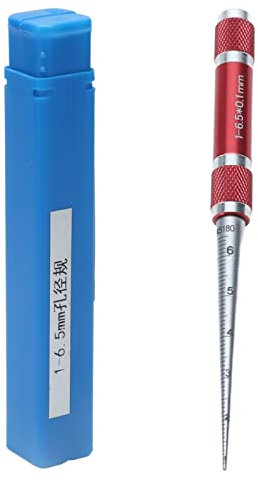 ZAWELIYO Aperture Gauge, Tapered Hole Ruler Stainless Steel Inner Hole Diameter Measuring Tool, Stainless Steel Inner Hole Diameter Measuring Tool, Scale for Plastic Pipes