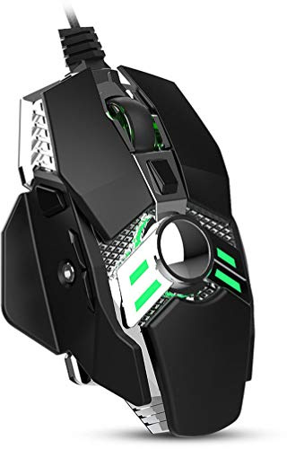 Souris de jeu optique filaire ergonomique pour PC – Programmable, compatible avec Windows XP, Vista, 7, 8, 10 et Mac
